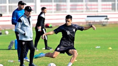 ضربة مؤثرة في تدريبات الزمالك قبل مواجهة البنك الأهلي