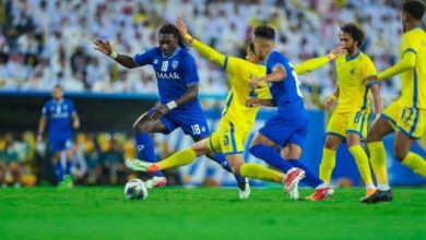 معلق مباراة الهلال والنصر في الدوري السعودي