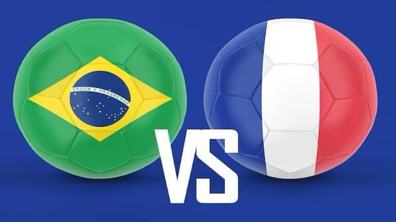 موعد مباراة البرازيل وفرنسا