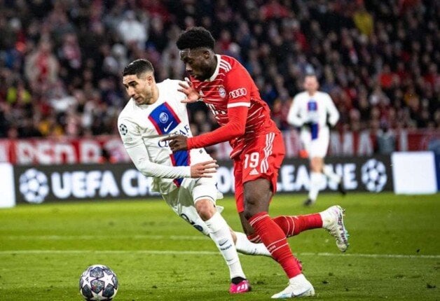 مباراة باريس سان جيرمان وبايرن ميونخ