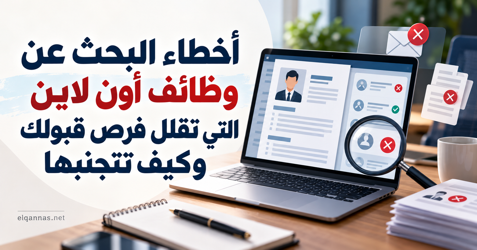 أخطاء البحث عن وظائف أون لاين التي تقلل فرص قبولك وكيف تتجنبها