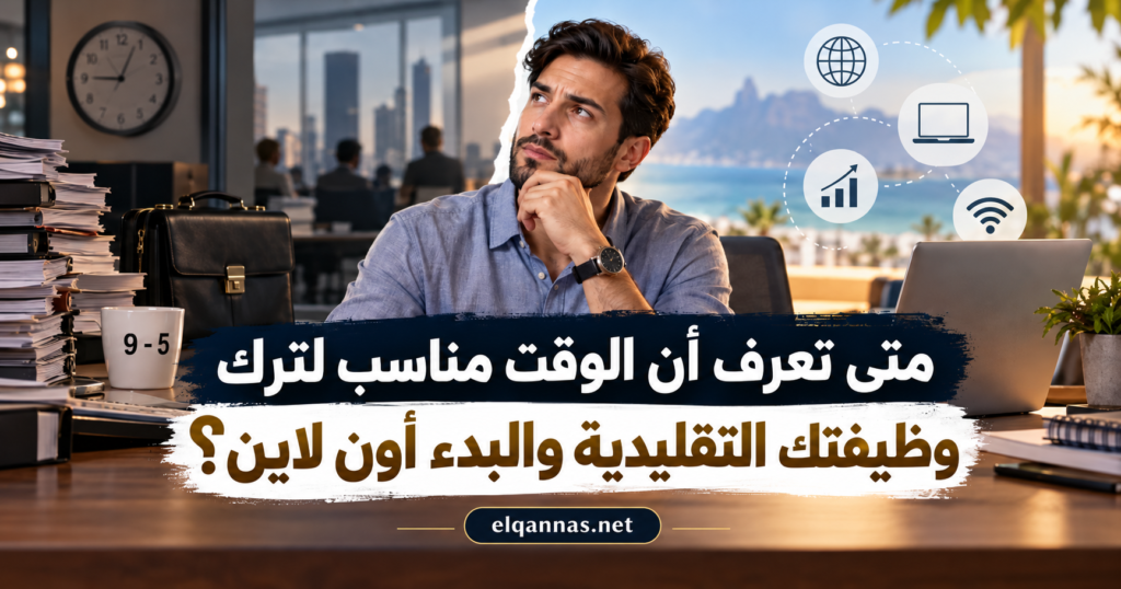 ترك الوظيفة والبدء أون لاين